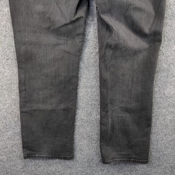 Lauren Jeans Co. Womens Classic Straight Jeans Blac Plus Size 14 Denim 5-Pocket - Picture 7 of 11
